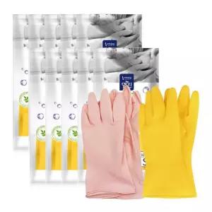 단미니 고무장갑 S,L 10개 (핑크/옐로우/아이보리)