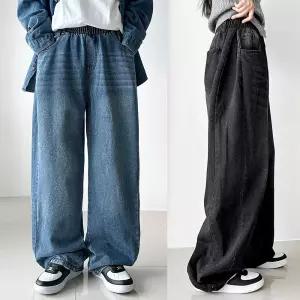 [갓벽한 핏] 데님 사이드턱 와이드 핀턱 팬츠 데일리 청바지 3color