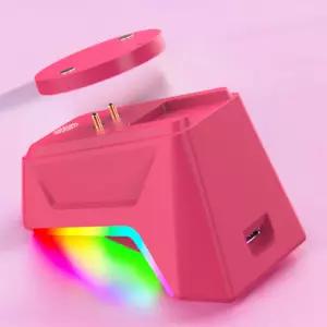 올포원 AFO-D1 지슈라2 로지텍 레이저 무선 마우스 충전독 차징독 핑크