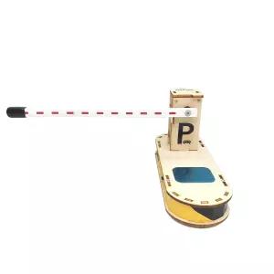 주차장모형 다이캐스트 미니어쳐 차단봉 리모컨 확장형 센서 주차차단기