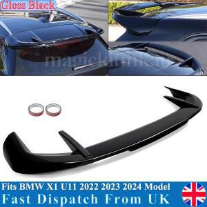 BMW X1 U11 M 성능 스타일 SUV 스포츠 용 테일 루프 스포일러 2022 후면 지붕 윙 글로스 블랙 카 핀