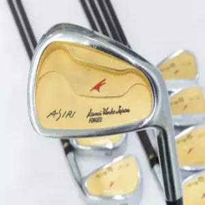 중고 까무이 아시리 골드 포지드 여성용 아이언세트 6-9,P,A,S 강도L 커버포함