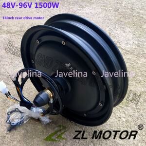 36V48V72V 14인치 개조 및 유지보수 통합 휠 전기 오토바이 고출력 후륜 구동 모터 1500W