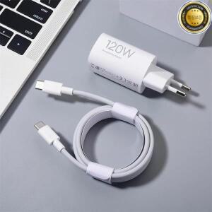 샤오미 120W GaN 푸딩 충전기 터보 고속 어댑터 (2M 1.5M PD 케이블 포함) 레드미 K80 K70E 프로 미 17 14