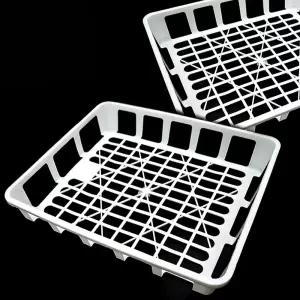 블루투야 텃밭 흰색 플러그 모종 화분트레이 플라스틱운반상자 42x52cm