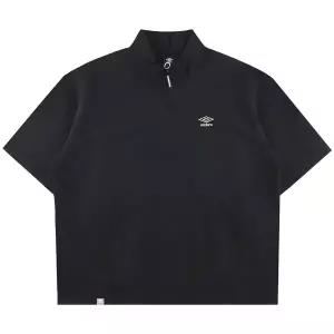 엄브로 클래식 반팔 스탠넥 아노락 UR124CWT31BLK