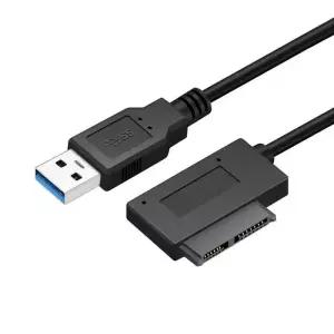 외장하드케이블 연결선 미니 SATA to USB 30 76핀 13핀 어댑터 컨버터 케이블 랩탑 드 CDDVD ROM 슬림라인