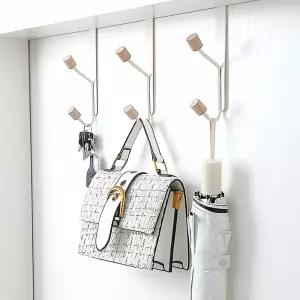 우드볼 도어후크 나무 걸이 벽 고리 장식 옷 비치 후크 수납 용 소품