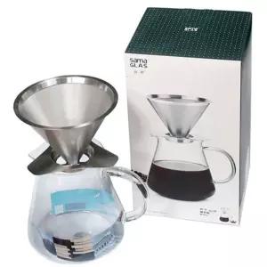 [모두쇼핑]커피 드리퍼 여과기 서버 포트 핸드 드립 800ml 핸드드립커피용품 커피드리퍼세트 핸드드립커피