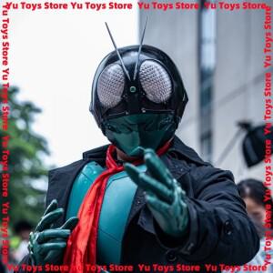 재고 있음 코스프레 신켄저 LED 조명 할로윈 역할 마스크 헬멧 성인 남성용 플레이 가장무도회 사진 소품