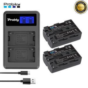 NP-FM500H NP 카메라 배터리 + LCD USB 듀얼 충전 포트 소니 A200