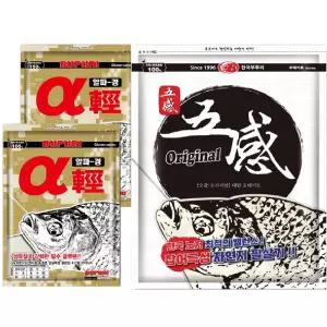 호사마레시피 총3개(알파경 2개 + 오감오리지널) _ 부푸리떡밥 민물낚시 민물떡밥 어분 글루텐 집어제