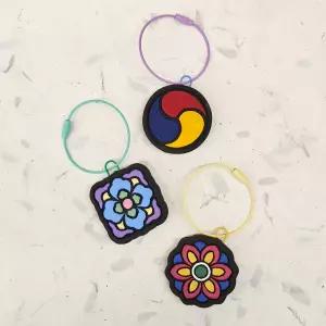 솜씨키트 업사이클링 전통문양 커피박 키링 DIY키트 환경수업 체험키트