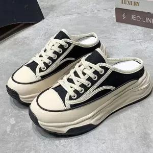 뮬스니커즈 여자 데일리 키높이 뮬 스니커즈 444