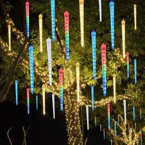 크리스마스조명 아이스폴 플러그타입 트리조명 고드름전구 45cm 8개