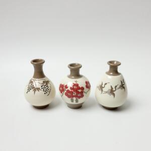 어처 장식소품 미니 3p세트 옹기소품 인터리어소품 항아리 엔틱소품 분청 베이지