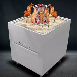 로바다 생선 구이 업소용 일식 그릴 꼬치 화덕 테이블 숯불