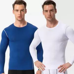 통기 땀흡수 남성 런닝 홈웨어 트레이닝 긴팔 티셔츠 스포츠 레깅스 남자 사계절 타이즈 상하세트 사계절