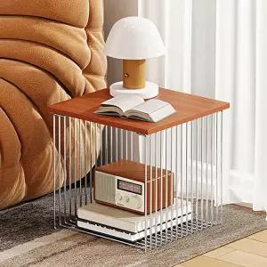 [호랑소랑]거실 침대 협탁 와이어 선반+상판