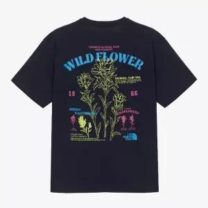 [노스페이스]반팔티 KQF NT7UR08J 플로럴 반팔 라운드티 / DARK_NAVY