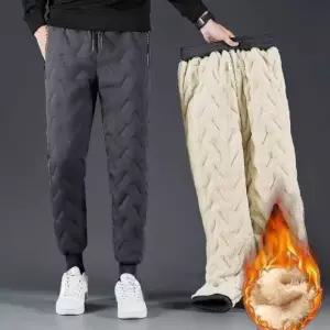 남녀 기모 방풍 공용 허리밴딩 혹한기 바지 양털 겨울 RXS3+3uij