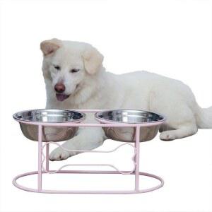 대형견 사료 강아지밥그릇 드링크 2구 개밥 리트리버 상품 반려동물 개밥그릇 그릇 키높이