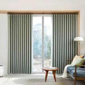 암막커튼 민트 페이즐리 520 x (230/240) cm 코스트코 두레샵2603