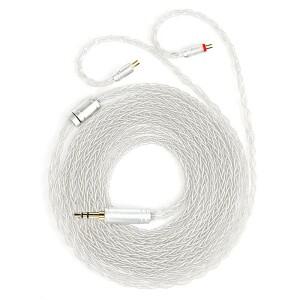 KBEAR ST12Plus 실버 iem 케이블 2핀 업그레이드 구리 커넥터 4N 4.4MM MMCX/2PIN-S/2PIN-C 2M 이어폰