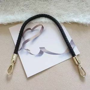 가방끈부자재 패션 블랙 땋은 가방 스트랩 여성 Shoudler 합금 버클핸드백 토트백 명품 손가방 교체 핸들