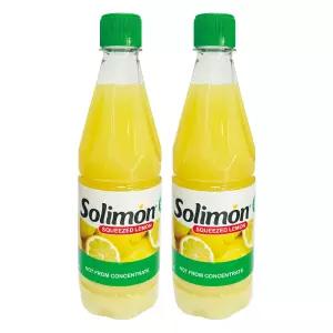 솔리몬 스퀴즈드 레몬즙 레몬원액 레몬수 하이볼 500ml, 2개