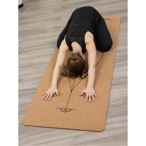 내추럴 코르크 요가 매트 천연 Gaiam 홈트레이닝 26 홈트 헤나 인치 NAJATO