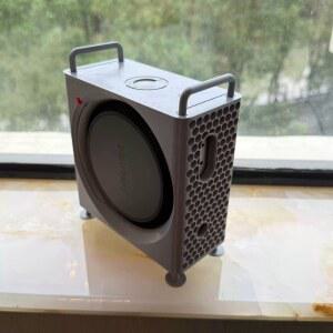 맥미니 m4 데스크탑 거치대 플라스틱 맥미니M4 PRO Black 다기능 흡입구 절약형