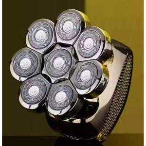 민머리 면도기 대머리 삭발 실용적 여행용 충전 민머리면도기 바리깡 파란색 방수 5날