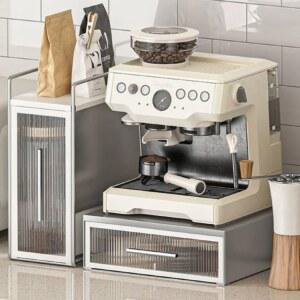 커피 머신 받침대 선반 디귿 북유럽 골드 80x40x80 홈카페꾸미기 카페 홈카페수납장