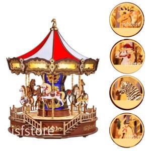 ROLIFE 회전목마 오르골 만들기 우드 amc01 3D 장식