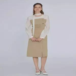 잇미샤 텍스처 블록 뷔스티에 원피스 ITP8WOP140