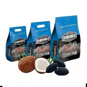 숯 원콜 바베큐 야자 일반형 착화탄바베큐 5.4kg