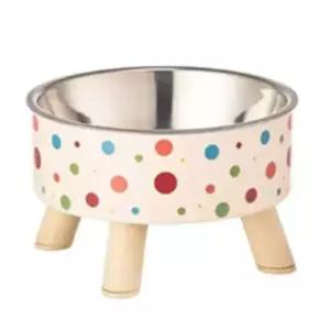 [반려] 강아지 분리형 식기 스텐볼 1P 경추보호 높이 밥그릇