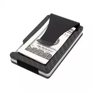 [에이치플러스몰]남성용 메탈 머니클립 카드지갑 할인 가죽 남자 지갑