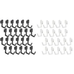 24Pcs Pegboard 후크 J 모양 페그 보드 도구  액세서리