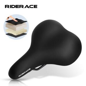 RIDERACE 자전거 새들 메모리 폼  두껍고  시트 PU 가죽 스폰지 충격 방지 산악 사이클링 쿠션