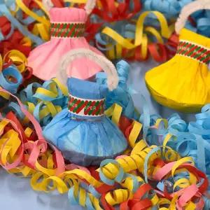 컬러 줄 폭죽 10P