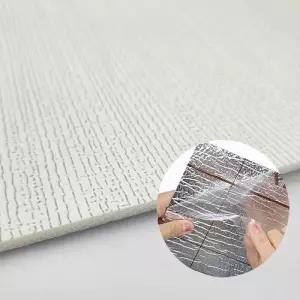 슈마켓 고급 접착식 단열벽지 1mx20m 라인펄그레이