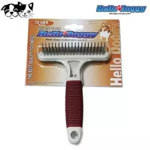 [반려] 빗 이중빗 강아지 헬로도기 T자 미용용품 애견용품