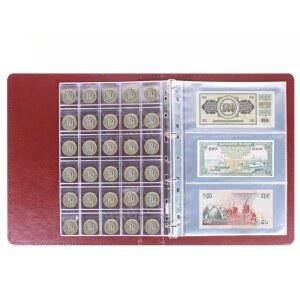 가죽 동전수집 보관함 기념품 60개입 화폐 용품 애호가를 투명케이스 120 수집품 비건