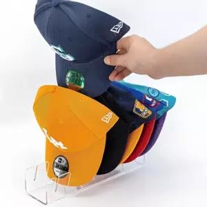 아크릴 모자 진열대 볼캡 모자 정리 모자꽂이 모양 잡는 거치대