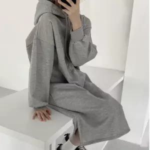 20대 30대 여성 캐주얼 기모 안감 오버핏 긴팔 원피스