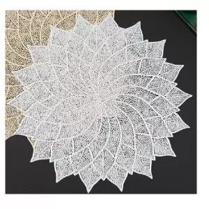 꽃잎 방수 식탁매트/실버