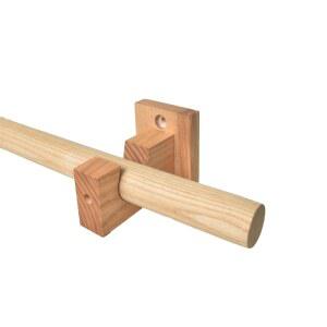 일본식 브래킷 월넛 감성 링 창문 원목 F타입 우드봉 외줄느티나무 블랙 별도 2개 1m