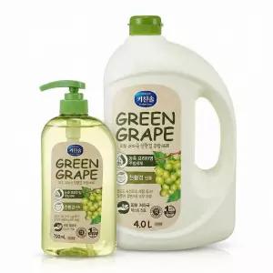 무궁화 키친솝 주방세제 청포도숙성초 4L+700ml 1종 세정제 과일세척 설거지 코스트코